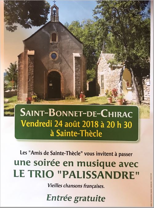 Saint Thècle concert 24 aout