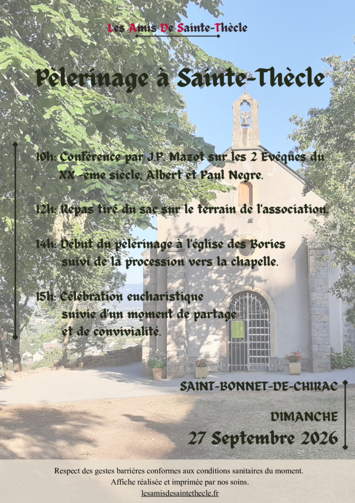 Pèlerinage à Sainte-Thècle 